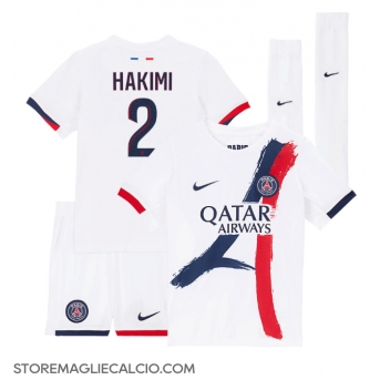 Paris Saint-Germain Achraf Hakimi #2 Maglia Gara Trasferta Repliche 2024-25 Bambino